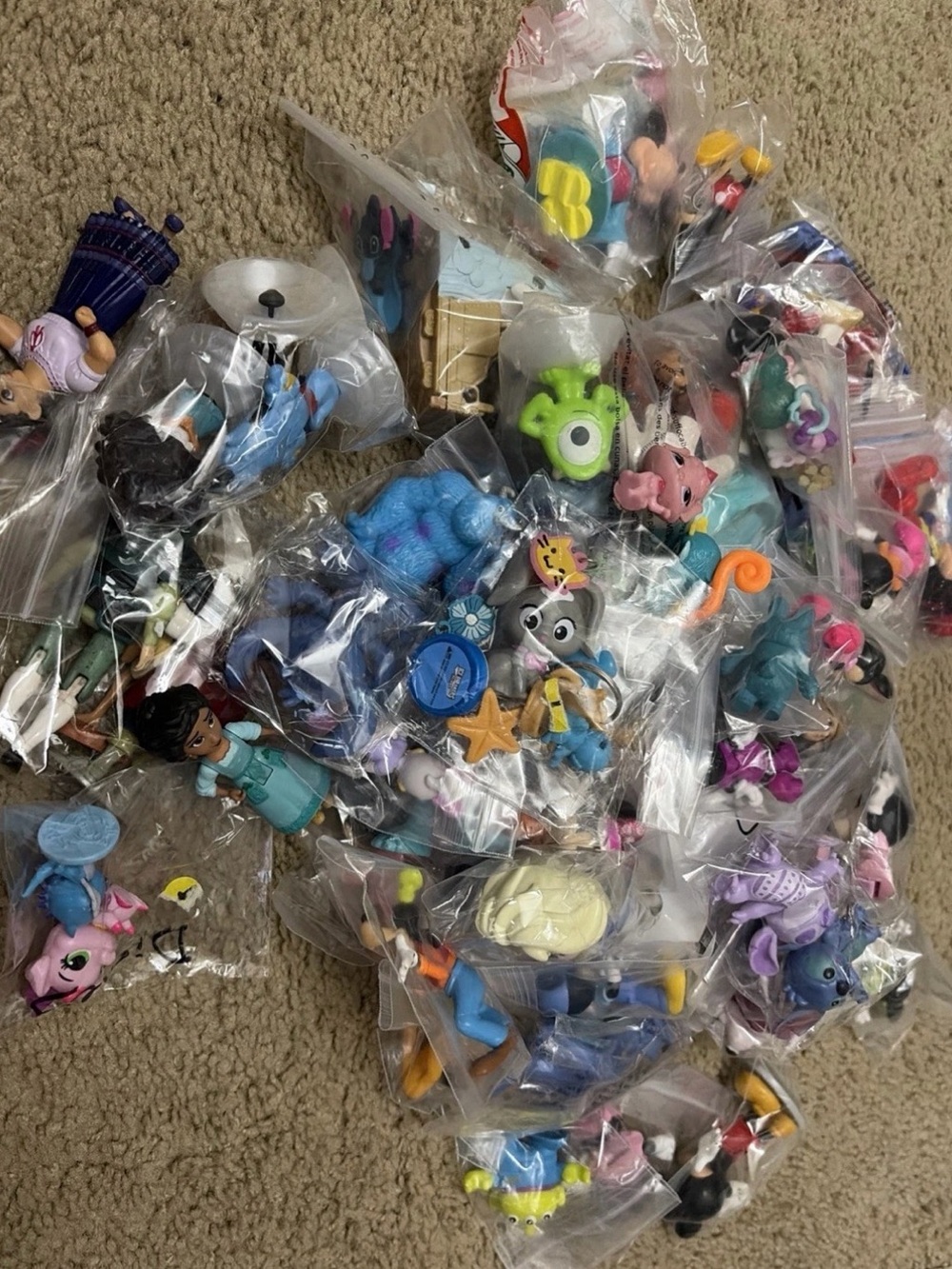 Lot of over 70 Disney Toys Mini Figures and Accessories